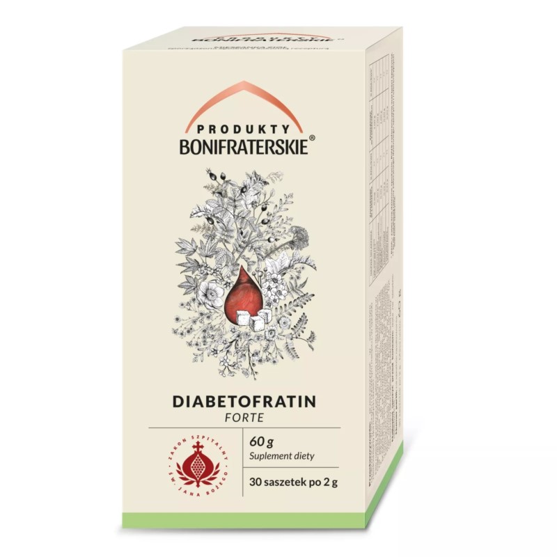 Produkty Bonifraterskie Diabetofratin Forte 30x2g Produkty Bonifraterskie Diabetofratin Forte 30x2g