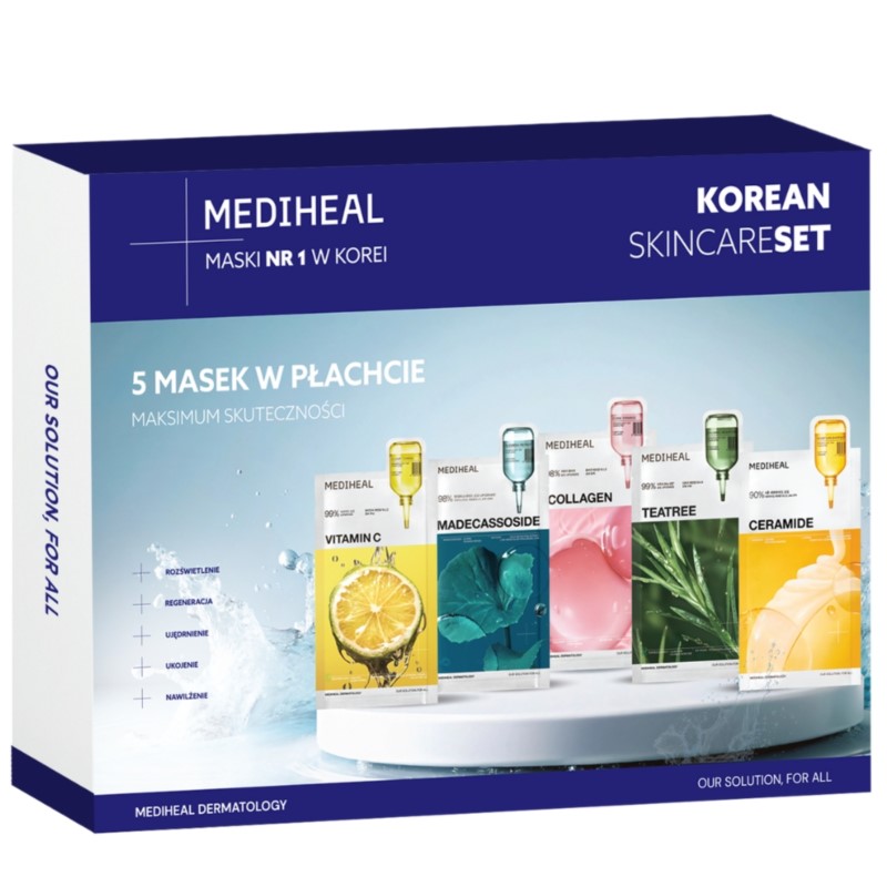 Mediheal 5 Masek w płachcie korean skin set Mediheal 5 Masek w płachcie korean skin set