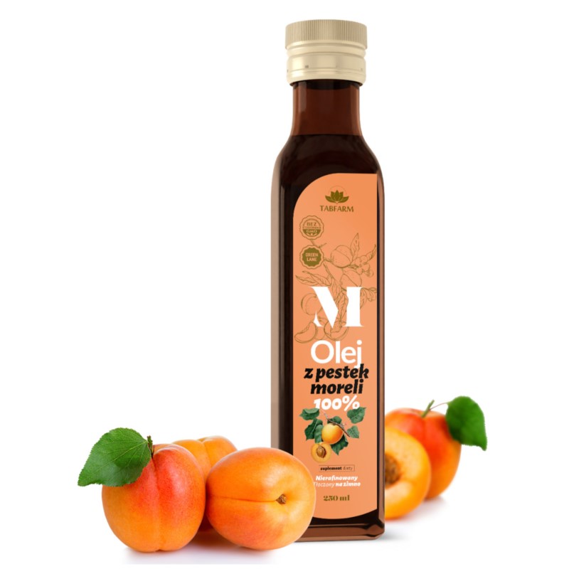 TABFARM Olej z Pestek Moreli 100 % 250 Ml TABFARM Olej z Pestek Moreli 100 % 250 Ml