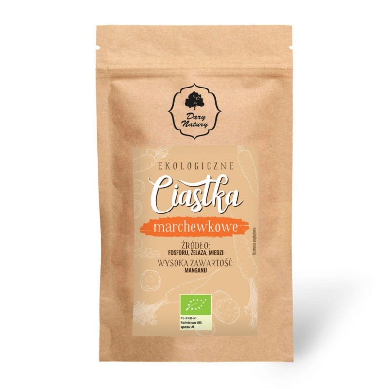 Dary Natury Cisteczka Marchewkowe Eko 150 g Dary Natury Cisteczka Marchewkowe Eko 150 g