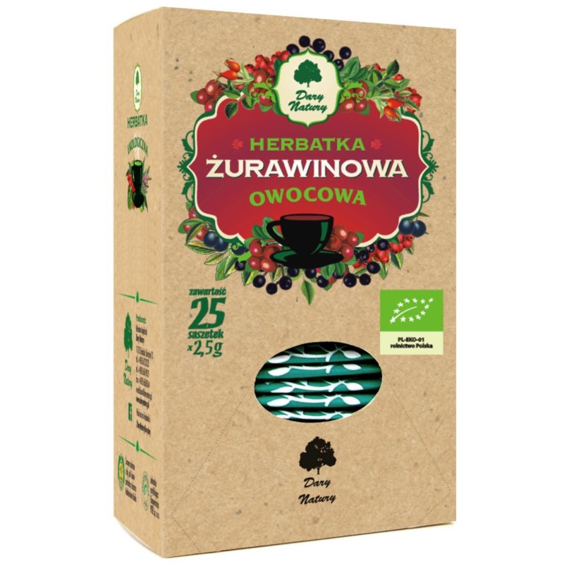 Dary Natury Herbata Żurawinowa Eko 25X2,5G Dary Natury Herbata Żurawinowa Eko 25X2,5G