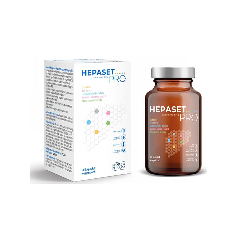 Norsa Pharma Hepaset Pro 60 kapsułek Norsa Pharma Hepaset Pro 60 kapsułek