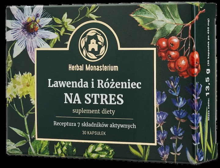 Herbal Monasterium Lawenda i Różeniec Na Stres 30 Herbal Monasterium Lawenda i Różeniec Na Stres 30