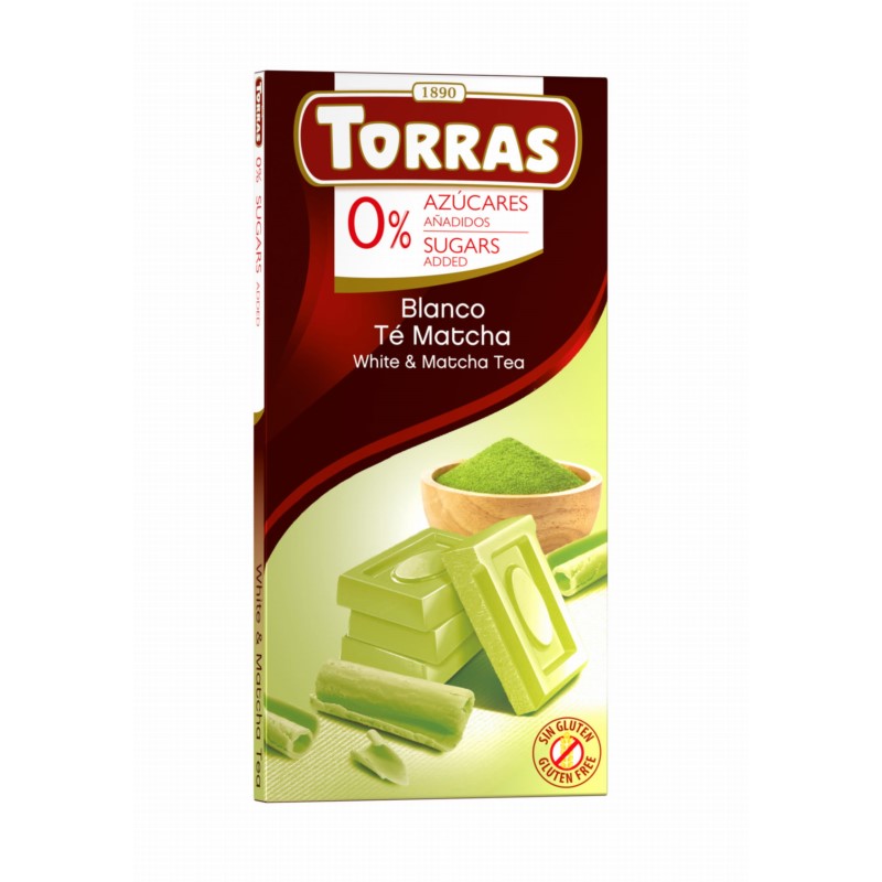 Torras Czekolada biała z matchą 75 g Torras Czekolada biała z matchą 75 g