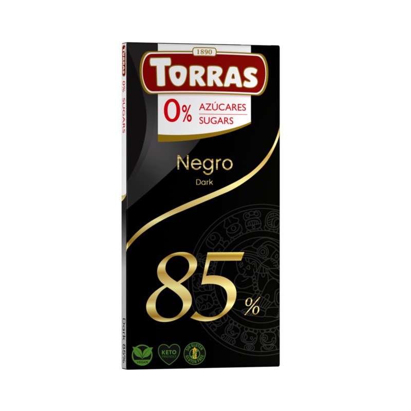 Torras Czekolada gorzka 85% kakao bez cukru 75 g