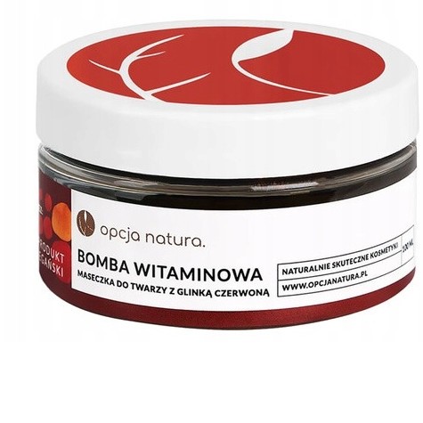 Opcja Bomba Witaminowa Maseczka z glinką czerwoną Opcja Bomba Witaminowa Maseczka z glinką czerwoną