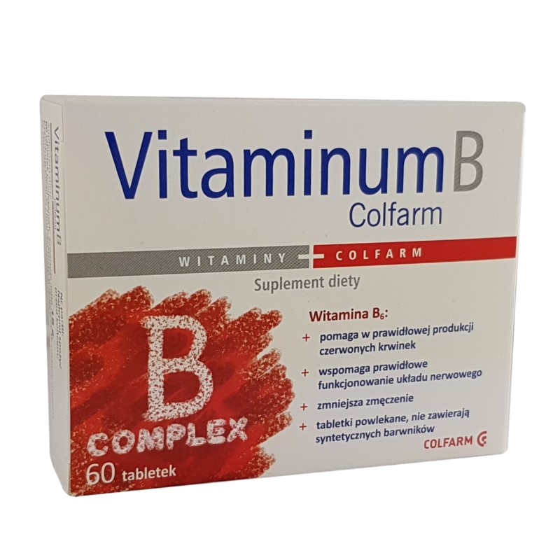 Colfarm Vitaminum B Complex 60 Kaps. Colfarm Vitaminum B Complex 60 Kaps.