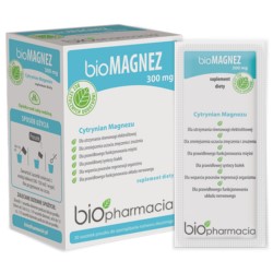 Biopharmacia bioMagnez 300 mg 30 saszetek Biopharmacia bioMagnez 300 mg 30 saszetek