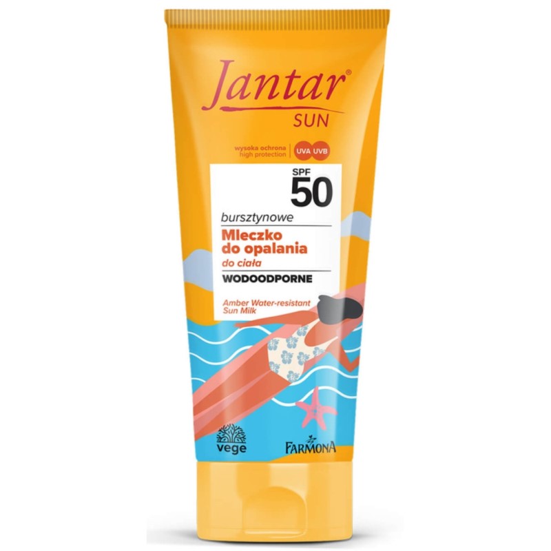 Jantar Sun Bursztynowe Mleczko SPF 50 200 ml Jantar Sun Bursztynowe Mleczko SPF 50 200 ml