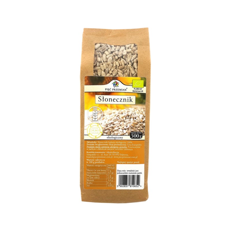 Pięć Przemian Słonecznik bezglutenowy BIO 500g