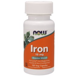 Now Foods Iron 18 mg  120 K