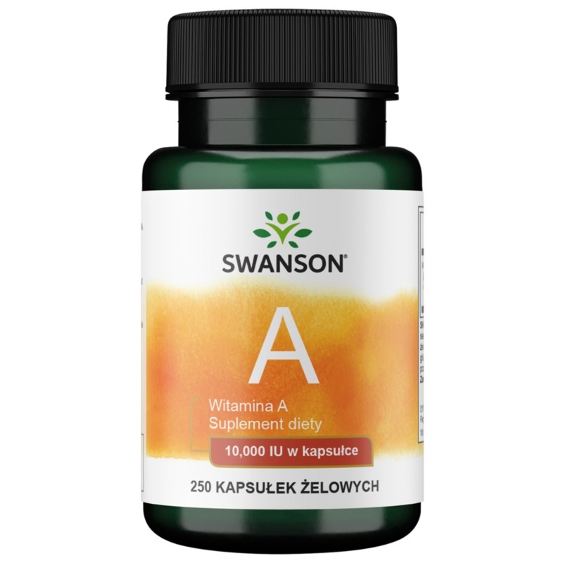 Swanson Witamina A 10.000 Iu 250 K żelki