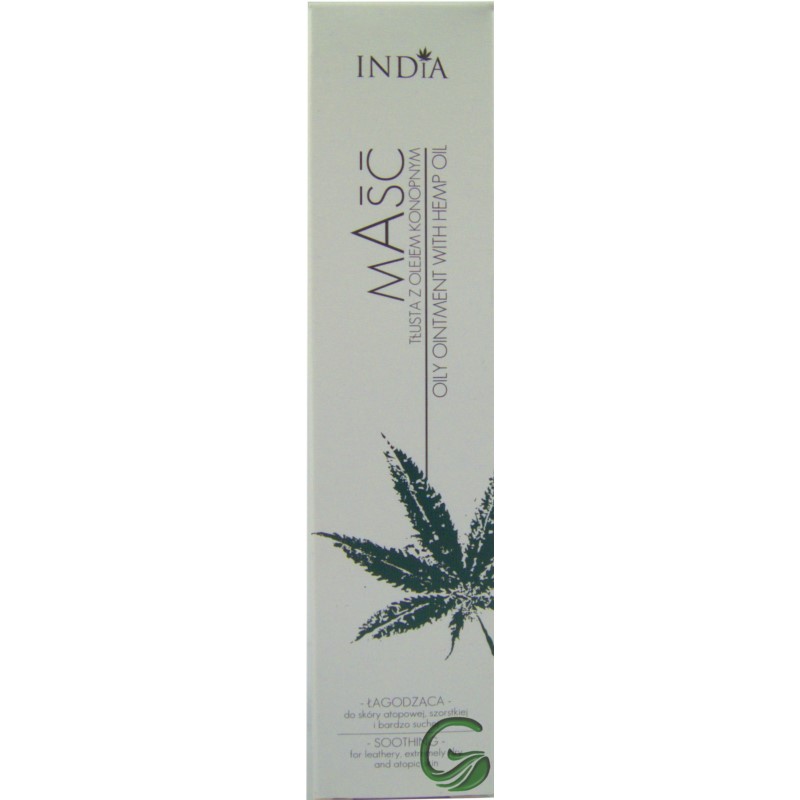 India Maść Łagodząca Z Olejem Konopnym 50Ml India Maść Łagodząca Z Olejem Konopnym 50Ml