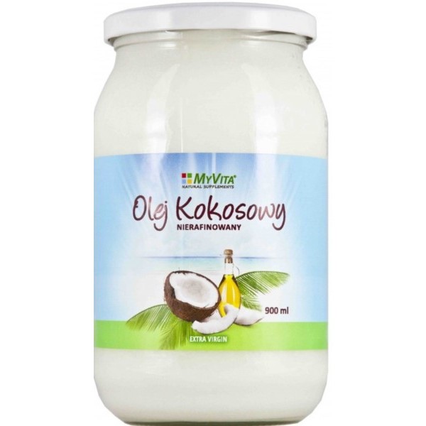 Myvita Olej Kokosowy Nieraf. 900 Ml Myvita Olej Kokosowy Nieraf. 900 Ml
