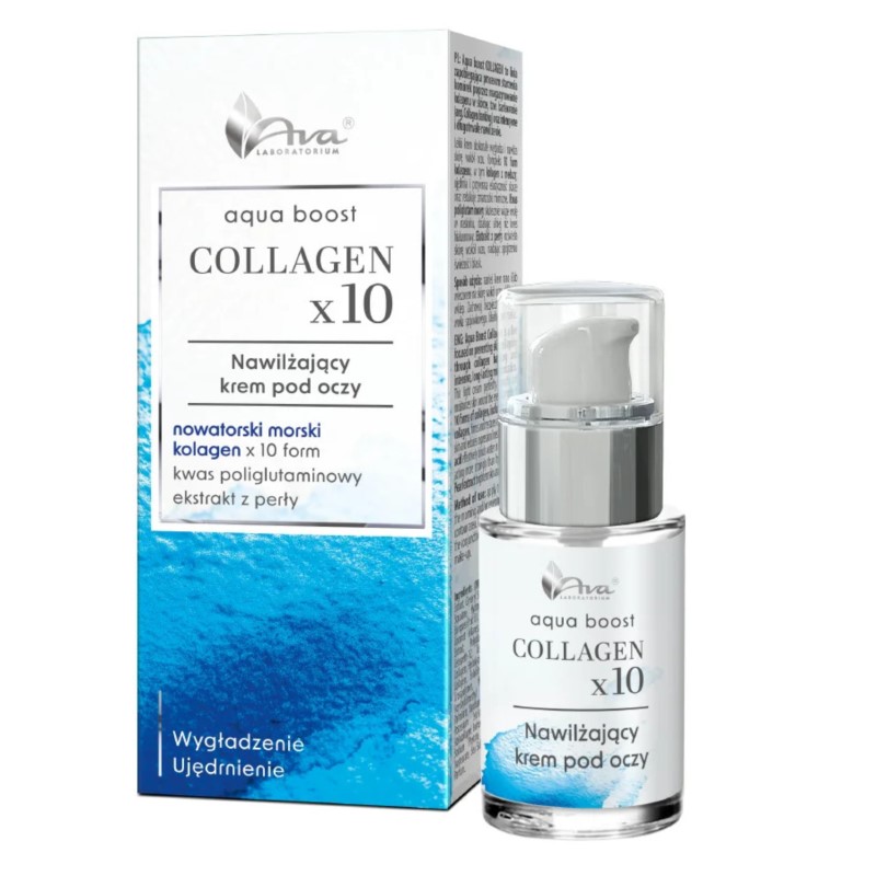Aqua Boost Collagen x10 Nawilżający krem pod oczy Aqua Boost Collagen x10 Nawilżający krem pod oczy