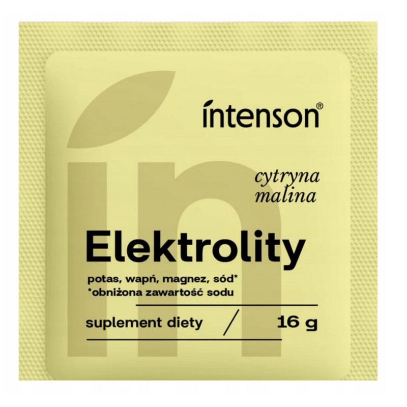 Intenson Elektrolity o smaku cytryna malina 16 g Intenson Elektrolity o smaku cytryna malina 16 g