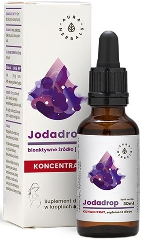 Aura Herbals Jodadrop bioaktywne źródło jodu 30 ml Aura Herbals Jodadrop bioaktywne źródło jodu 30 ml