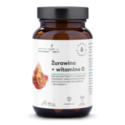 Aura Herbals Żurawina 800mg Witamina C 60 kap Aura Herbals Żurawina 800mg Witamina C 60 kap