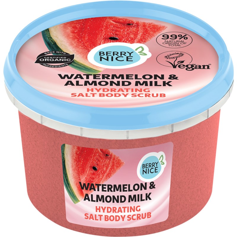 Berry&Nice Nawilżający peeling solny arbuz mleko