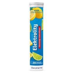 Starpharma Elektrolity 20 tabletek cytryna-limonka