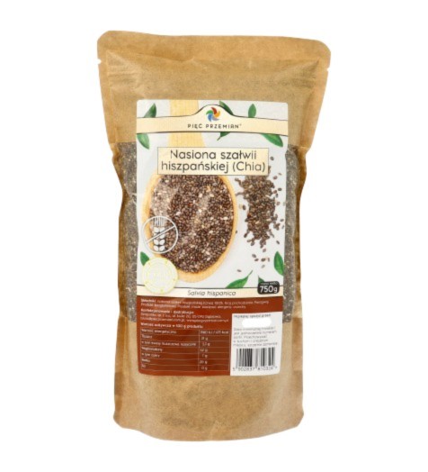 Pięć Przemian Chia Nasiona 750 g Pięć Przemian Chia Nasiona 750 g