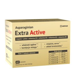 Uniphar Asparaginian Extra fortee 50 tabletek Uniphar Asparaginian Extra fortee 50 tabletek