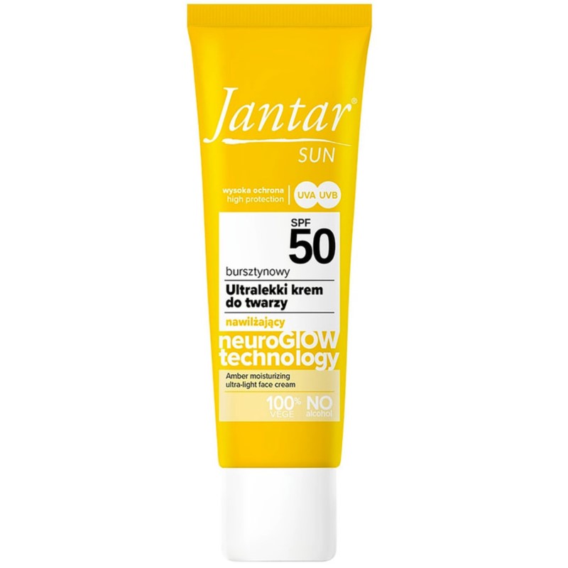 Jantar Sun Ultralekki krem do twarzy SPF 50 50 ml Jantar Sun Ultralekki krem do twarzy SPF 50 50 ml