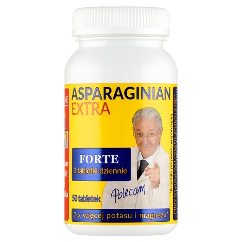 Uniphar Asparaginian Extra forte 50 tabletek Uniphar Asparaginian Extra forte 50 tabletek