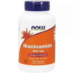 Now Foods Niacinamide B 3 500 mg 100 kapsułek