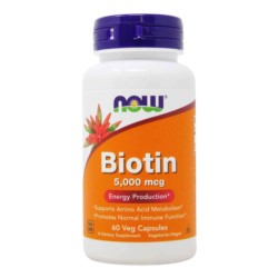 Now Foods Biotyna 5000 mcg 2,5 mg 60 Tabl.