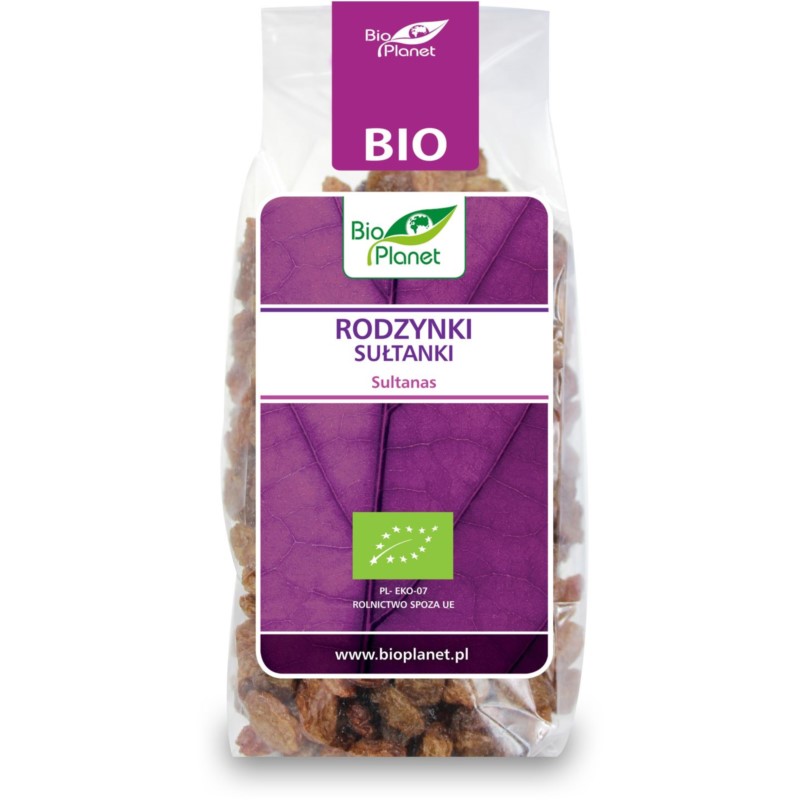BIO PLANET Rodzynki sułtanki BIO 200g BIO PLANET Rodzynki sułtanki BIO 200g