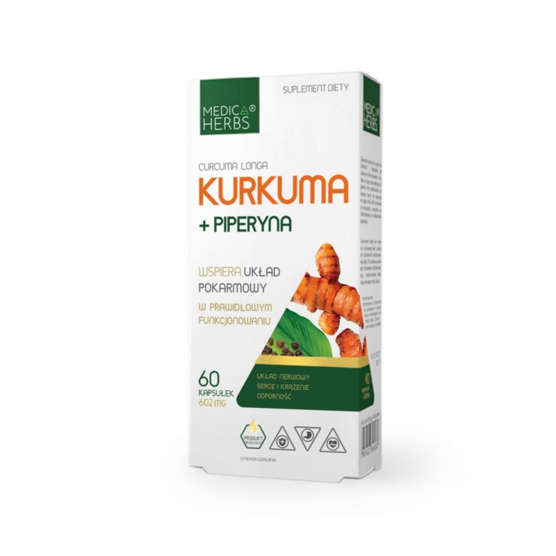 Medica Herbs Kurkuma + piperyna 60 k Medica Herbs Kurkuma + piperyna 60 k