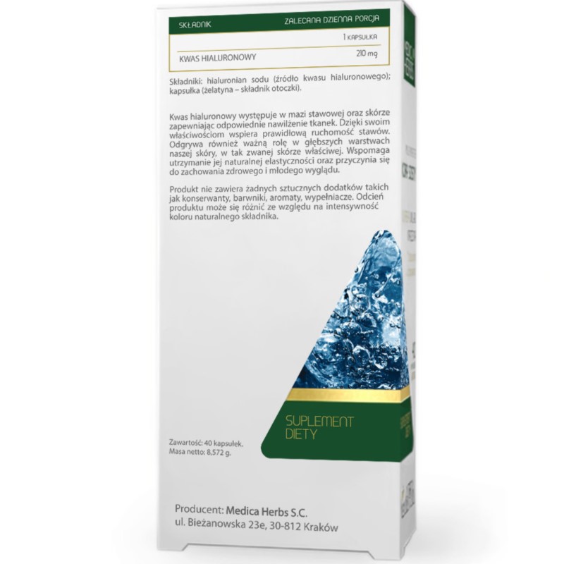 Medica Herbs Kwas Hialuronowy 40 k Medica Herbs Kwas Hialuronowy 40 k
