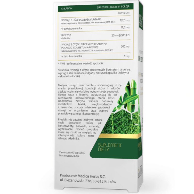 Medica Herbs Bambus Biotyna Skrzyp 60 k