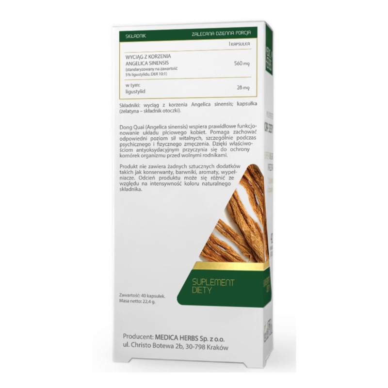 Medica Herbs Dong Quai forte 560 mg 40 k Medica Herbs Dong Quai forte 560 mg 40 k