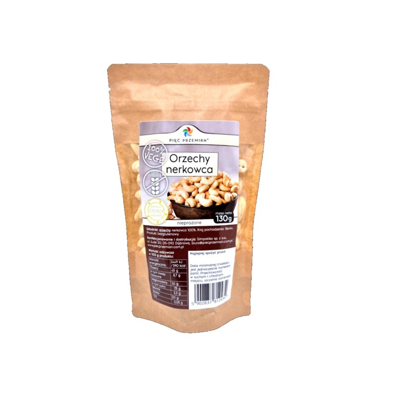 Pięć Przemian Orzechy Nerkowca 130 g Pięć Przemian Orzechy Nerkowca 130 g