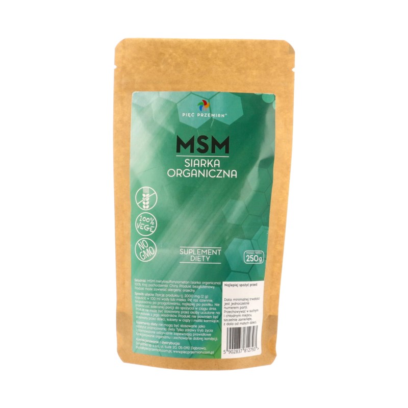 Pięć Przemian MSM Siarka Organiczna 250 g Pięć Przemian MSM Siarka Organiczna 250 g