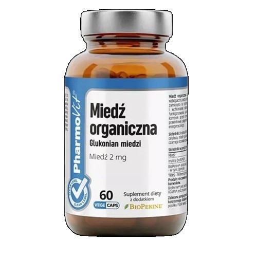Pharmovit Miedź organiczna 2 mg 60 kapsułek