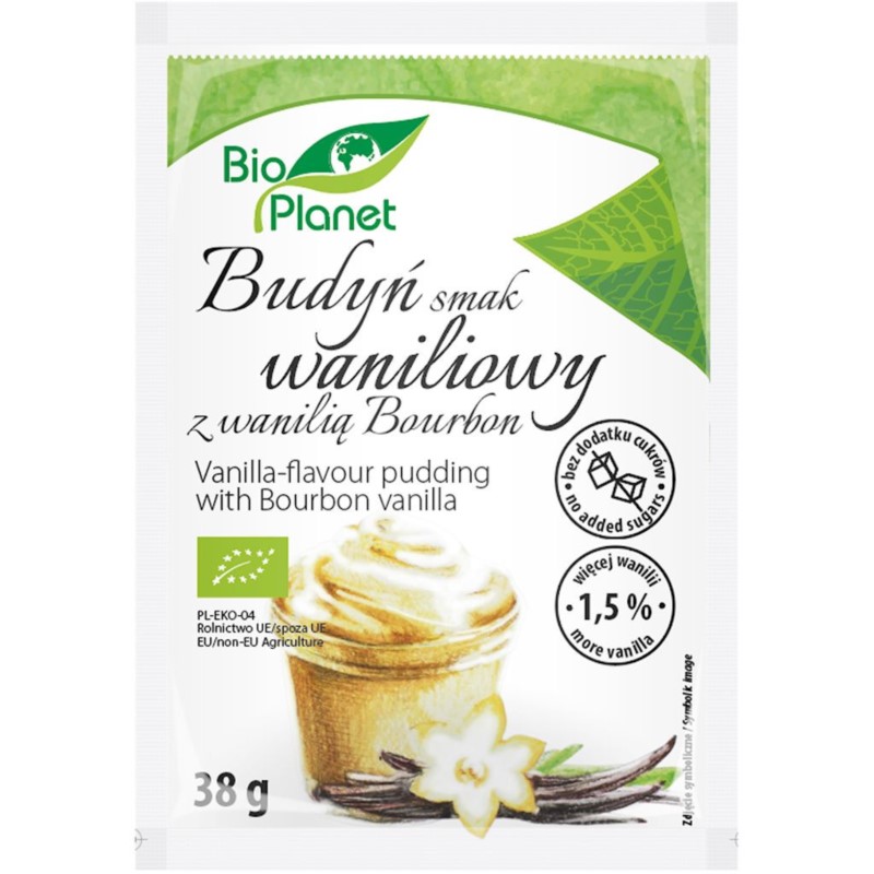 BIO Planet Budyń o smaku waniliowym z wanilią 40 g BIO Planet Budyń o smaku waniliowym z wanilią 40 g