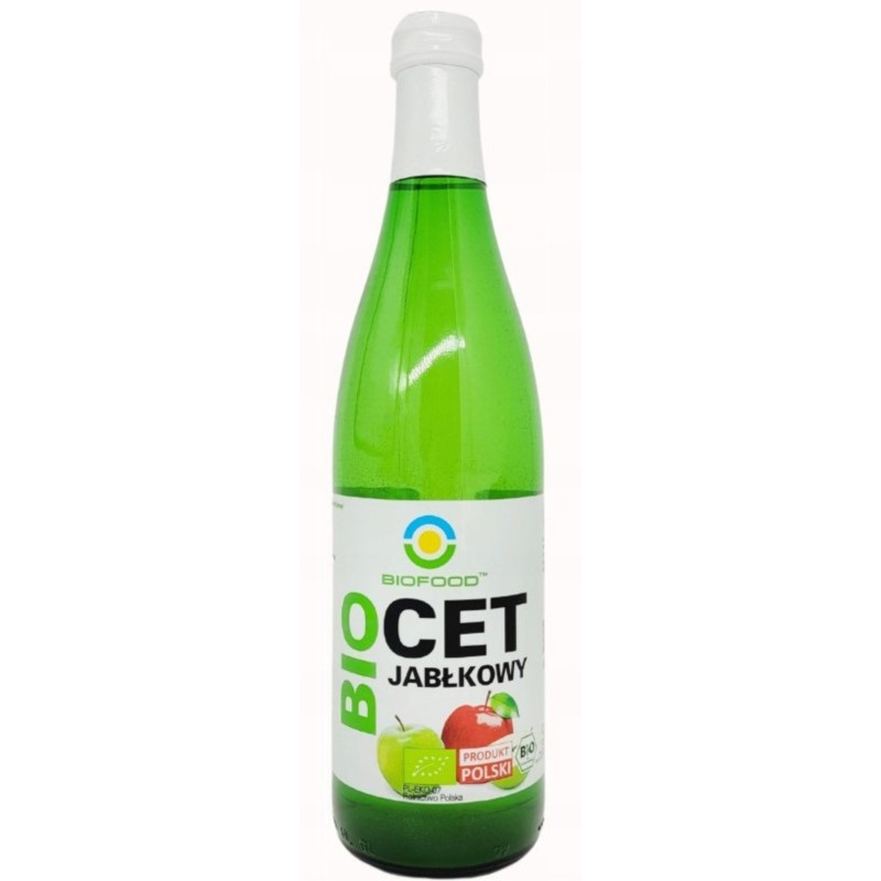 BIOFOOD Ocet jabłkowy 5% niefiltrowany BIO 500 ml