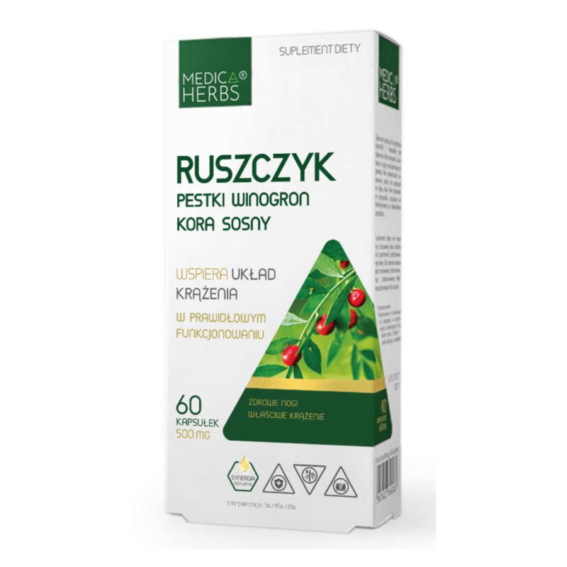 Medica Herbs Ruszczyk Pestki Winogron Kora Sosny