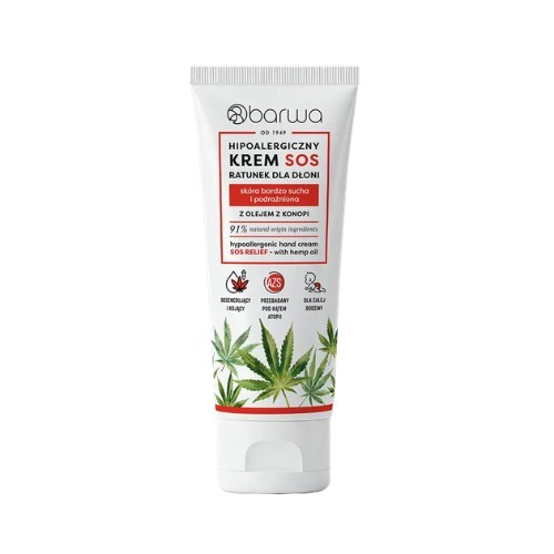 Barwa Krem do Rąk Hipoalergiczny SOS 75 ml