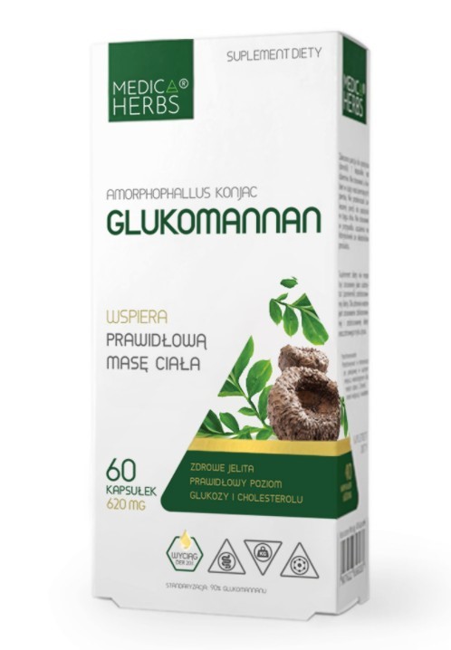 Medica Herbs Glukomannan 620 mg 60 k Medica Herbs Glukomannan 620 mg 60 k