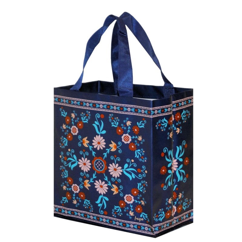 Torba Z Pp Mini Folklor Niebieski Motyw Torba Z Pp Mini Folklor Niebieski Motyw