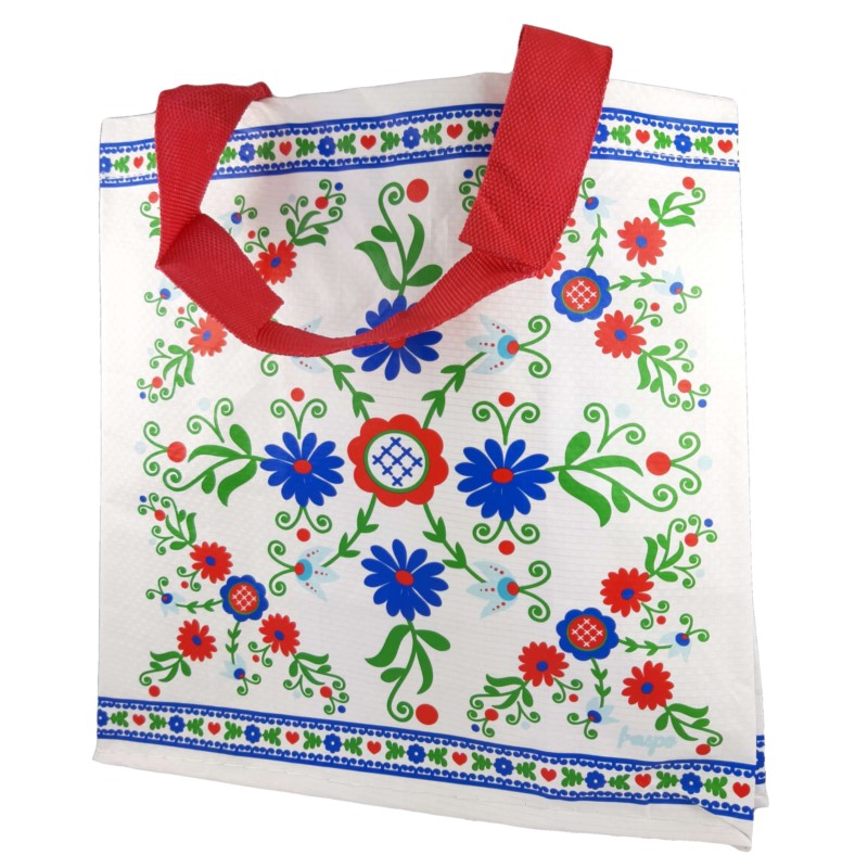 Torba Z Pp Mini Folklor Biały Motyw Torba Z Pp Mini Folklor Biały Motyw