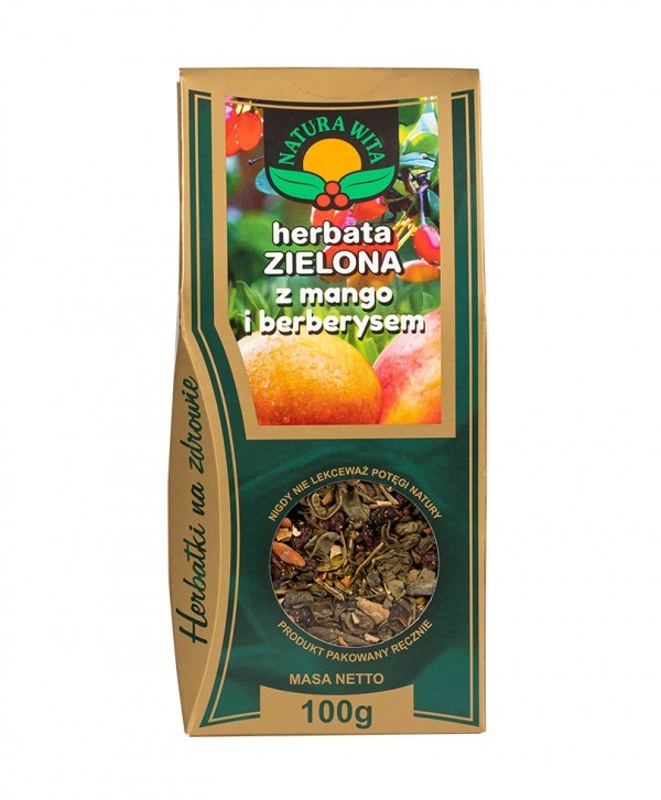 Natura Wita Herbata Zielona Mango Berberys 100 g
