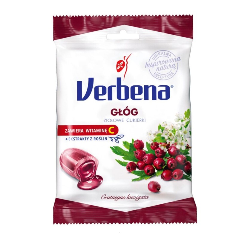 Verbena Dzika Głóg cukierki ziołowe 60g