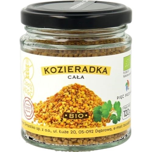 Pięć Przemian Kozieradka Cała BIO 120 g Pięć Przemian Kozieradka Cała BIO 120 g