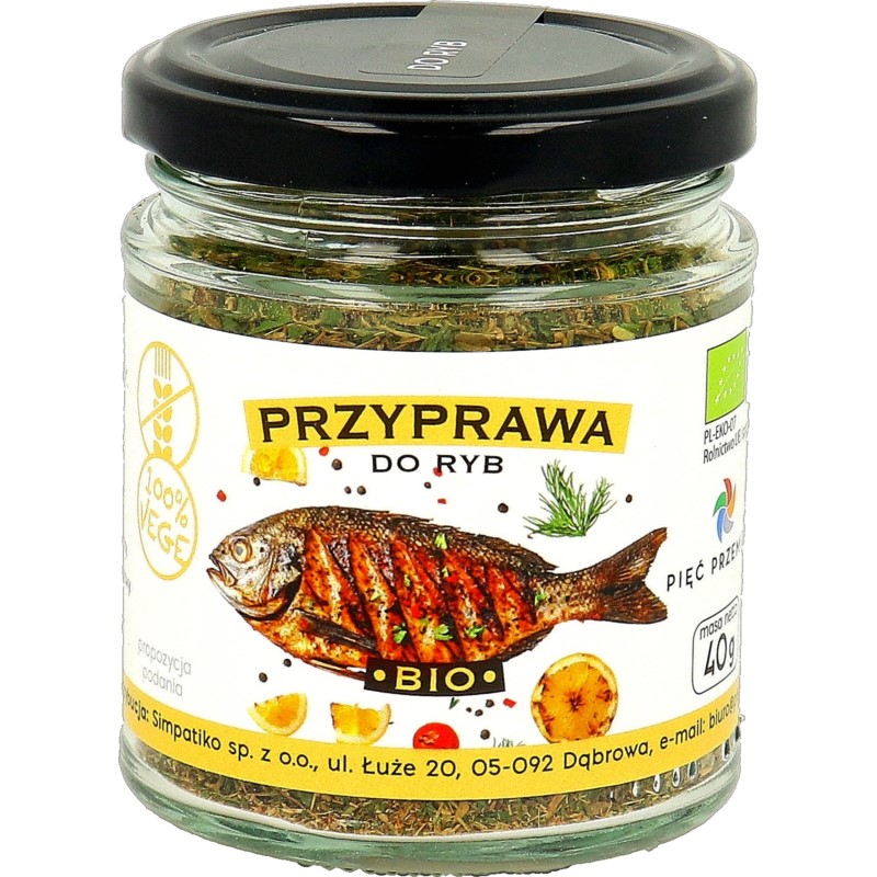 Pięć Przemian Przyprawa do Ryb BIO 40 g Pięć Przemian Przyprawa do Ryb BIO 40 g