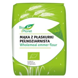 BIO PLANET Mąka z Płaskurki Pełnoziarnista BIO 1kg